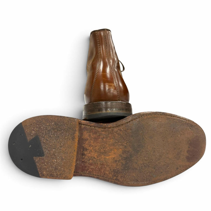 良品▼ALDEN オールデン 40641H コードバン レザー ストレートチップ レースアップ ショートブーツ ラベロコードバン 8 USA メンズ 訳有