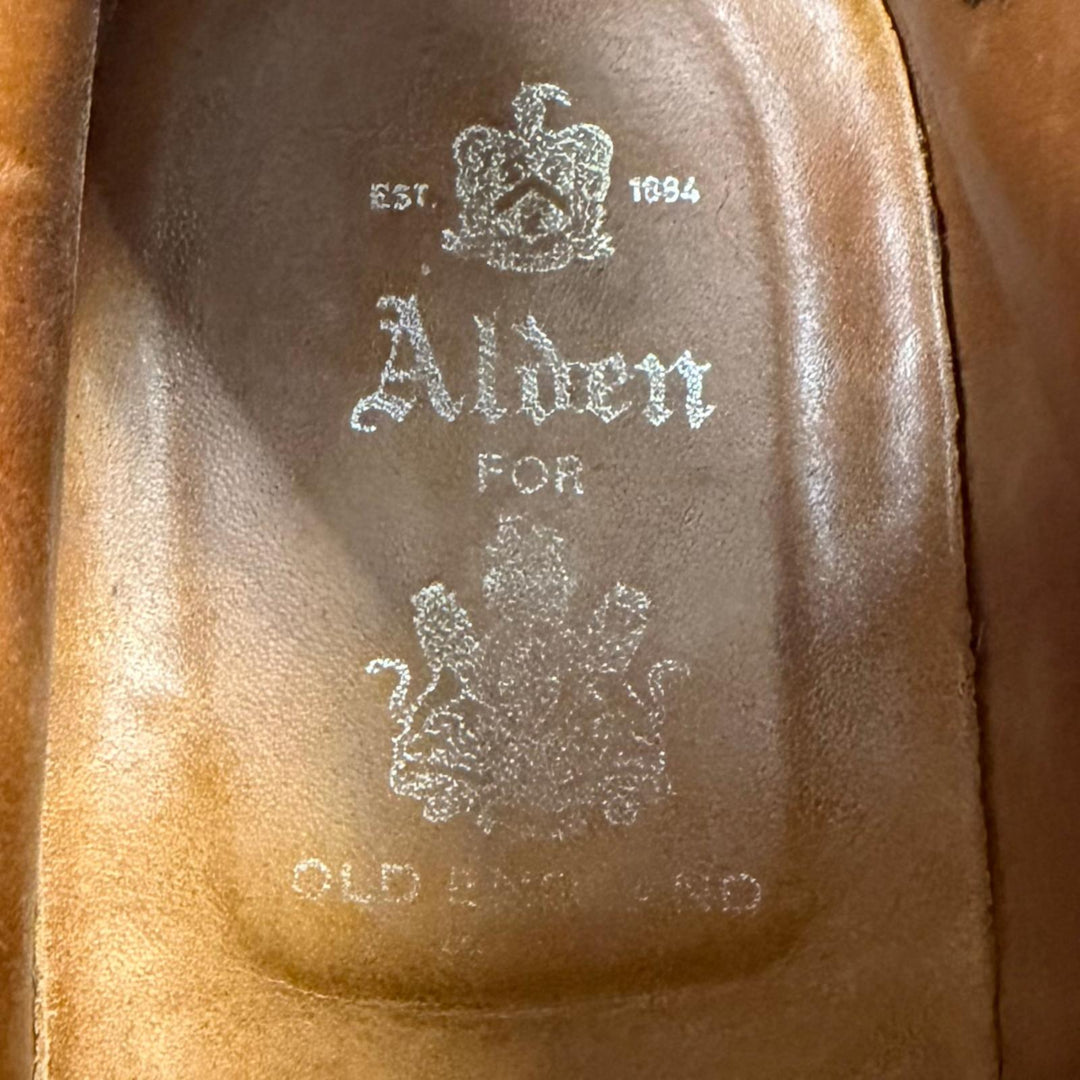 良品▼ALDEN オールデン 40641H コードバン レザー ストレートチップ レースアップ ショートブーツ ラベロコードバン 8 USA メンズ 訳有