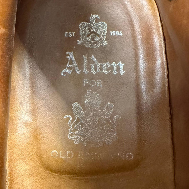 良品▼ALDEN オールデン 40641H コードバン レザー ストレートチップ レースアップ ショートブーツ ラベロコードバン 8 USA メンズ 訳有