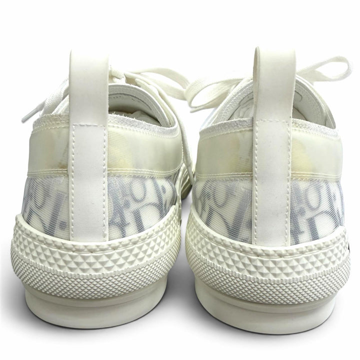 未使用品□DIOR ディオール オム B23 ラバー キャンバス オブリーク 総柄 ローカットスニーカー ホワイト 42 イタリア製 メンズ 箱付き