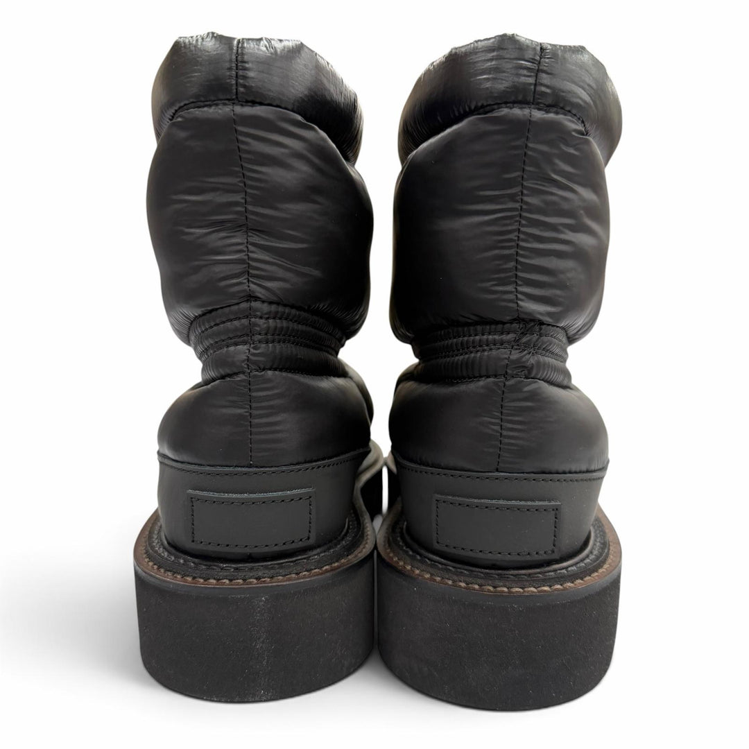 未使用品▼Sacai サカイ 23-03230M PADDED BOOTS ナイロン ドローコード付き ボア ブーツ ブラック 40 イタリア製 メンズ 箱・保存袋付き