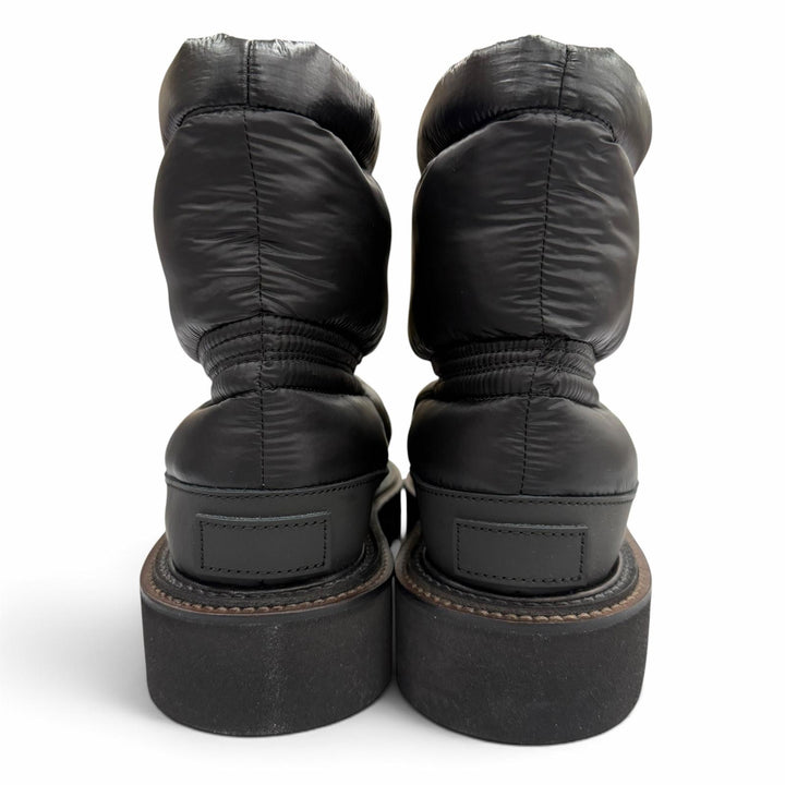 未使用品▼Sacai サカイ 23-03230M PADDED BOOTS ナイロン ドローコード付き ボア ブーツ ブラック 40 イタリア製 メンズ 箱・保存袋付き
