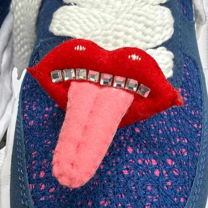 未使用品□Maison MIHARA YASUHIRO 71 MICHAEL メゾン ミハラヤスヒロ ミシェル C11FW705 WAYNE with lips ローカットスニーカー 青 41