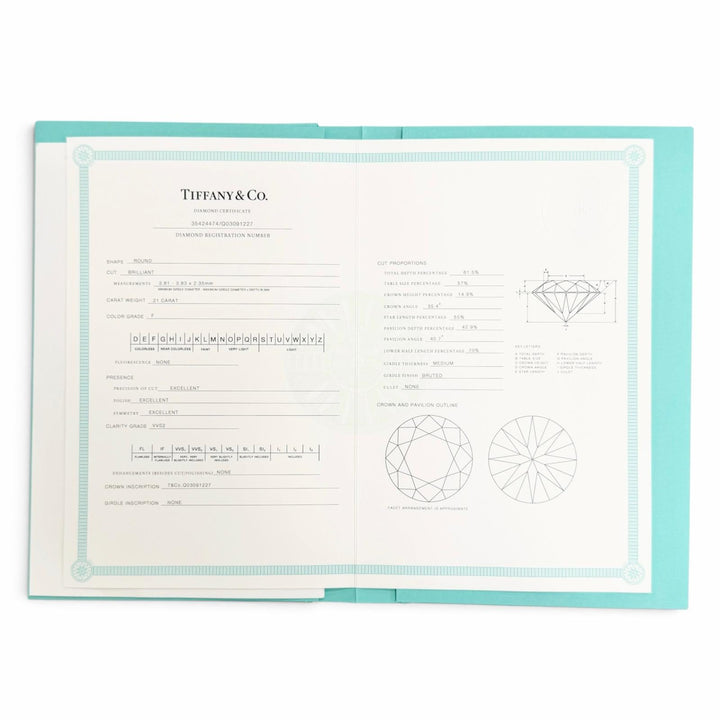 極美品△TIFFANY&amp;Co. ティファニー バイザヤード ネックレス 1Pダイヤモンド 750(YG) K18 D0.21ct/F/3EX/VVS2 イエローゴールド 重量1.9g