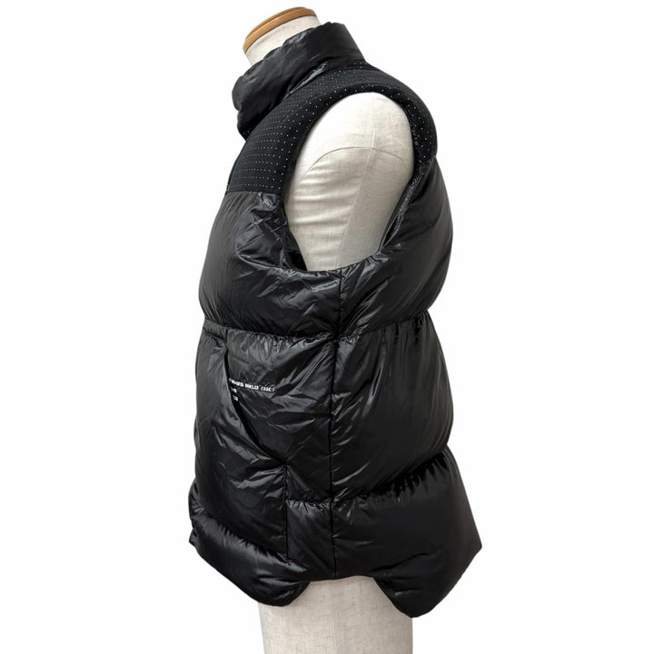 美品□MONCLER GENIUS 7 FRAGMENT HIROSHI FUJIWARA モンクレール 2022年製 OSTEEN GILET ダウンベスト ジレ ブラック 1 正規品 メンズ