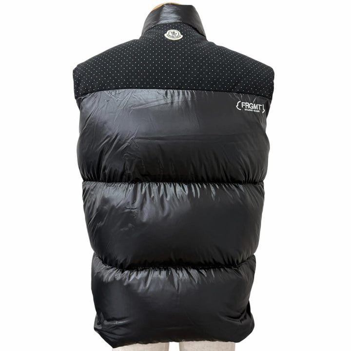 美品□MONCLER GENIUS 7 FRAGMENT HIROSHI FUJIWARA モンクレール 2022年製 OSTEEN GILET ダウンベスト ジレ ブラック 1 正規品 メンズ
