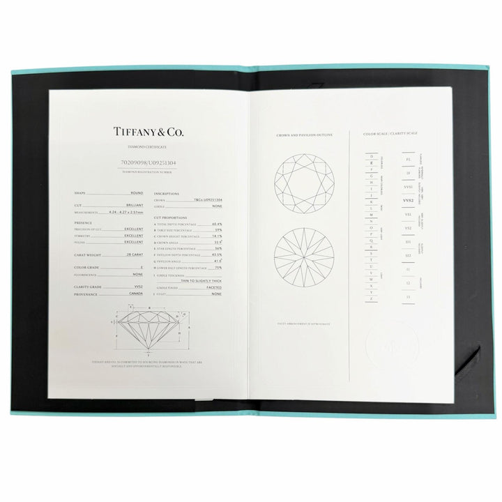 極美△TIFFANY&amp;Co. ティファニー ソリティア チャネルセッティング リング ダイヤモンド PT950 D0.28tc/E/VVS2/3EX プラチナ JP9号 2.7g