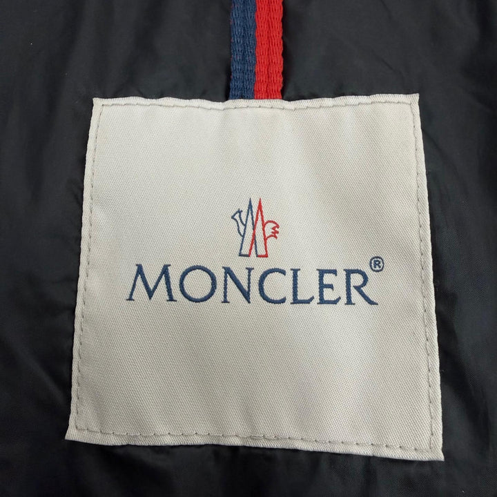 美品☆MONCLER モンクレール 19-20AW HERMIFUR エルミファー ファー・ロゴワッペン・フード付 ダウンコート ブラック 00 国内正規品
