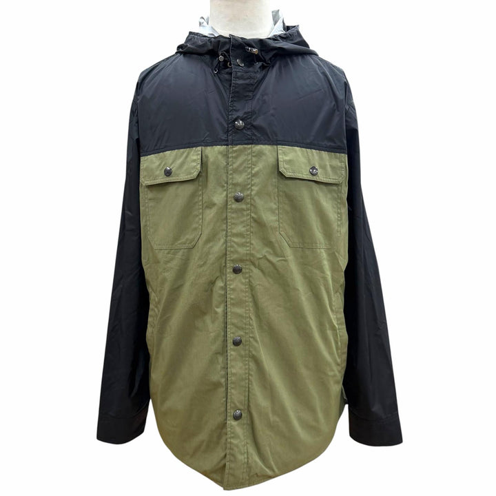 未使用品▼MONCLER モンクレール DONAN ロゴワッペン付 フーデッド リバーシブル マウンテンパーカー カーキ ブラック シルバー 3 正規品