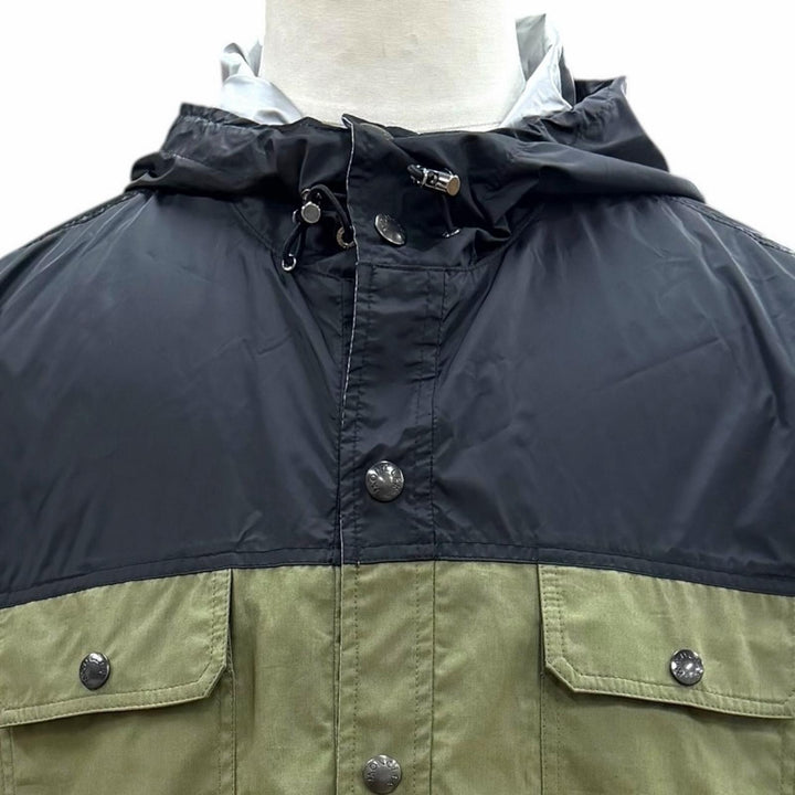 未使用品▼MONCLER モンクレール DONAN ロゴワッペン付 フーデッド リバーシブル マウンテンパーカー カーキ ブラック シルバー 3 正規品