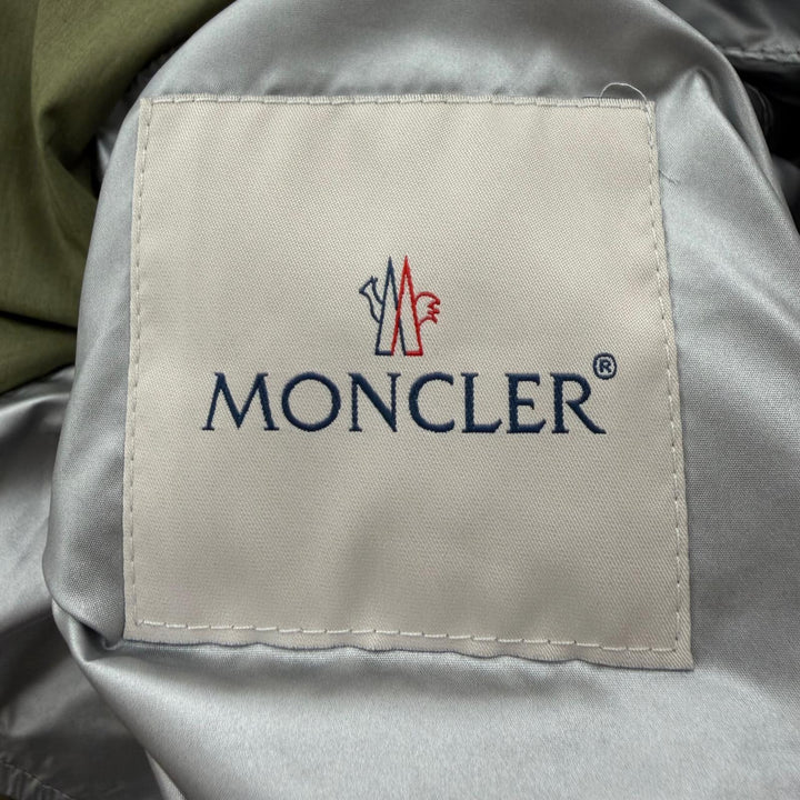 未使用品▼MONCLER モンクレール DONAN ロゴワッペン付 フーデッド リバーシブル マウンテンパーカー カーキ ブラック シルバー 3 正規品