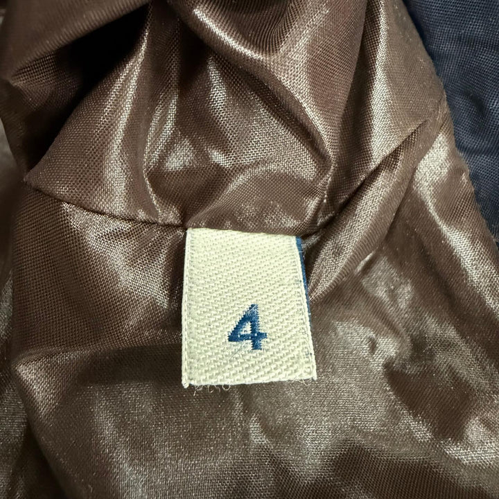 美品☆MONCLER モンクレール 19-20AW MAYA ロゴワッペン・フード付 ZIP UP ダウンジャケット ネイビー 4 正規品 メンズ