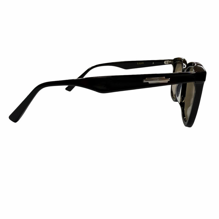 極美品▼GENTLE MONSTER ジェントルモンスター LILIT アイウェア サングラス ブラック レンズ：ブラウン 63□17-149 度なし メンズ 箱付