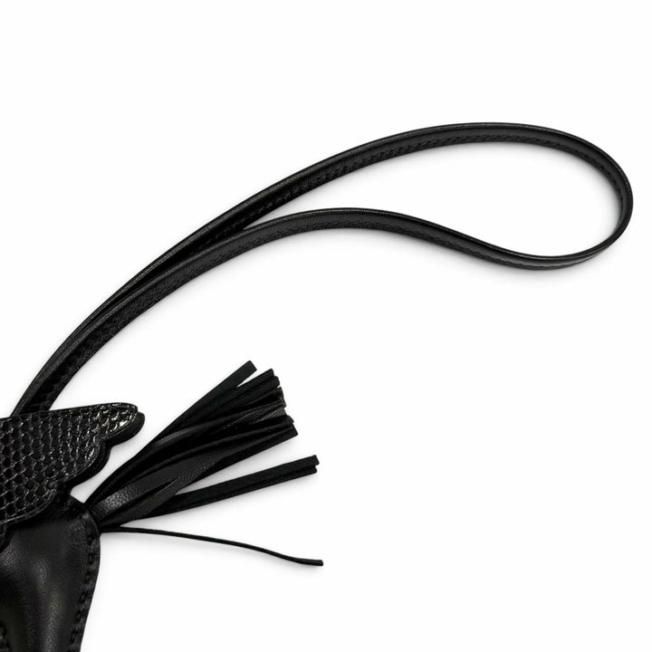 未使用品★HERMES エルメス ロデオペガサス タッチ PM ソーブラック アニョーミロ リザード バッグチャーム U刻印 フランス製 箱付き