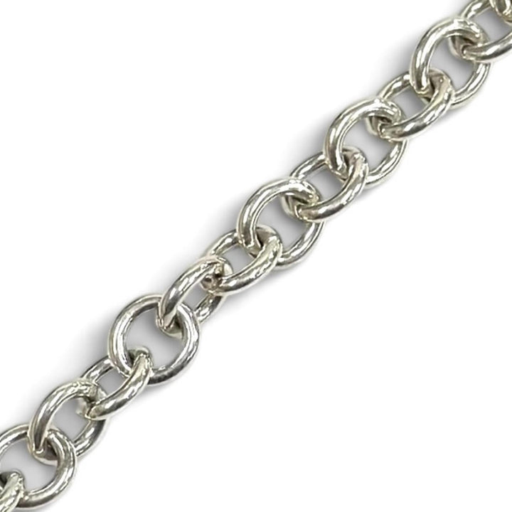 極美品★TIFFANY&amp;Co. ティファニー 925 1837 ロック ブレスレット ロゴ入り 内周17cm アクセサリー シルバー 重量23.38g レディース
