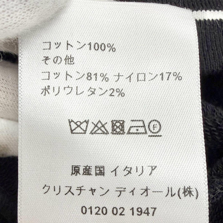 極美品△Christian Dior クリスチャンディオール 243S06A4063 DIOR VIBE コットン100％ スター 半袖 フーディー パーカー 黒 XS 正規品