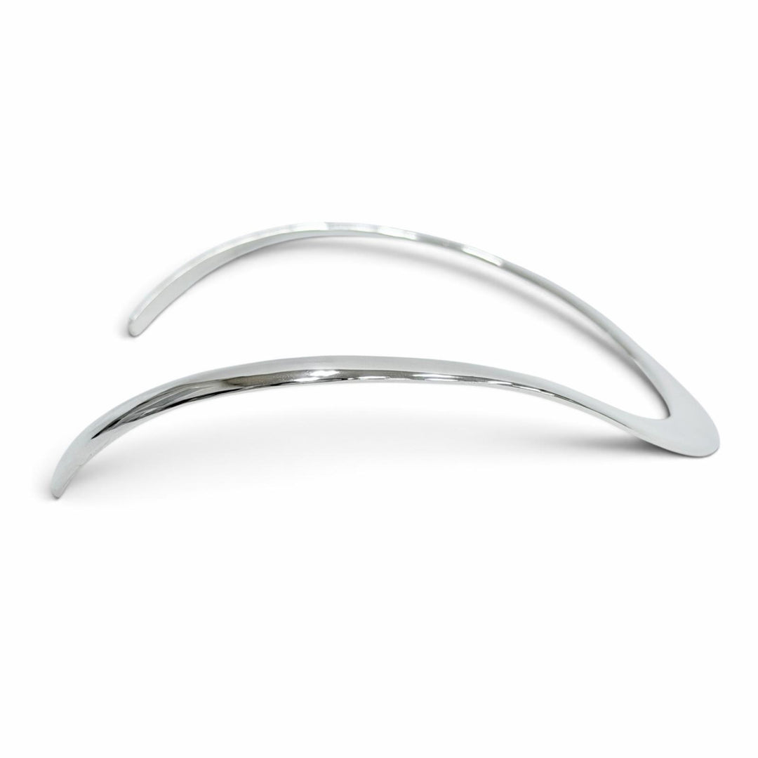 美品△TIFFANY&amp;Co. ティファニー ヴィンテージ オメガ チョーカー 925 ネックカフ アクセサリー メキシコ製 シルバー 重量42.1g レディース
