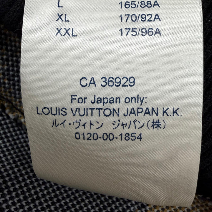 美品☆LOUIS VUITTON ルイヴィトン ジャガード 金具モチーフ モノグラムドローコード ニットジョガーパンツ S イタリア製 正規品