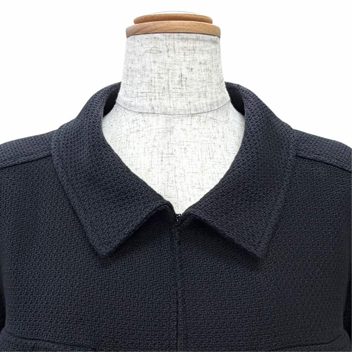 良品△CHANEL シャネル ヴィンテージ 02P P19669 ココマーク パールボタン 4ポケット スキッパーデザイン ツイードジャケット 44 正規品