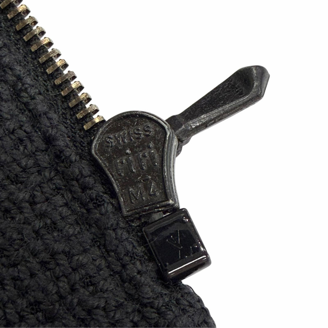 良品△CHANEL シャネル ヴィンテージ 02P P19669 ココマーク パールボタン 4ポケット スキッパーデザイン ツイードジャケット 44 正規品