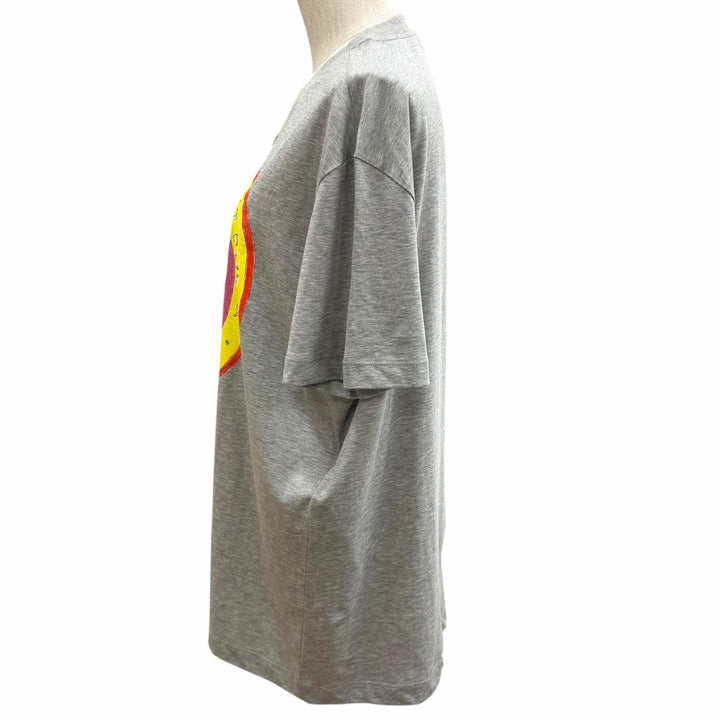 極美品★ルイヴィトン 26SS 1AHYSK キャットスタンプ Tシャツ コットン100％ グレース コディントン LVチェーン 半袖Ｔシャツ M 正規品