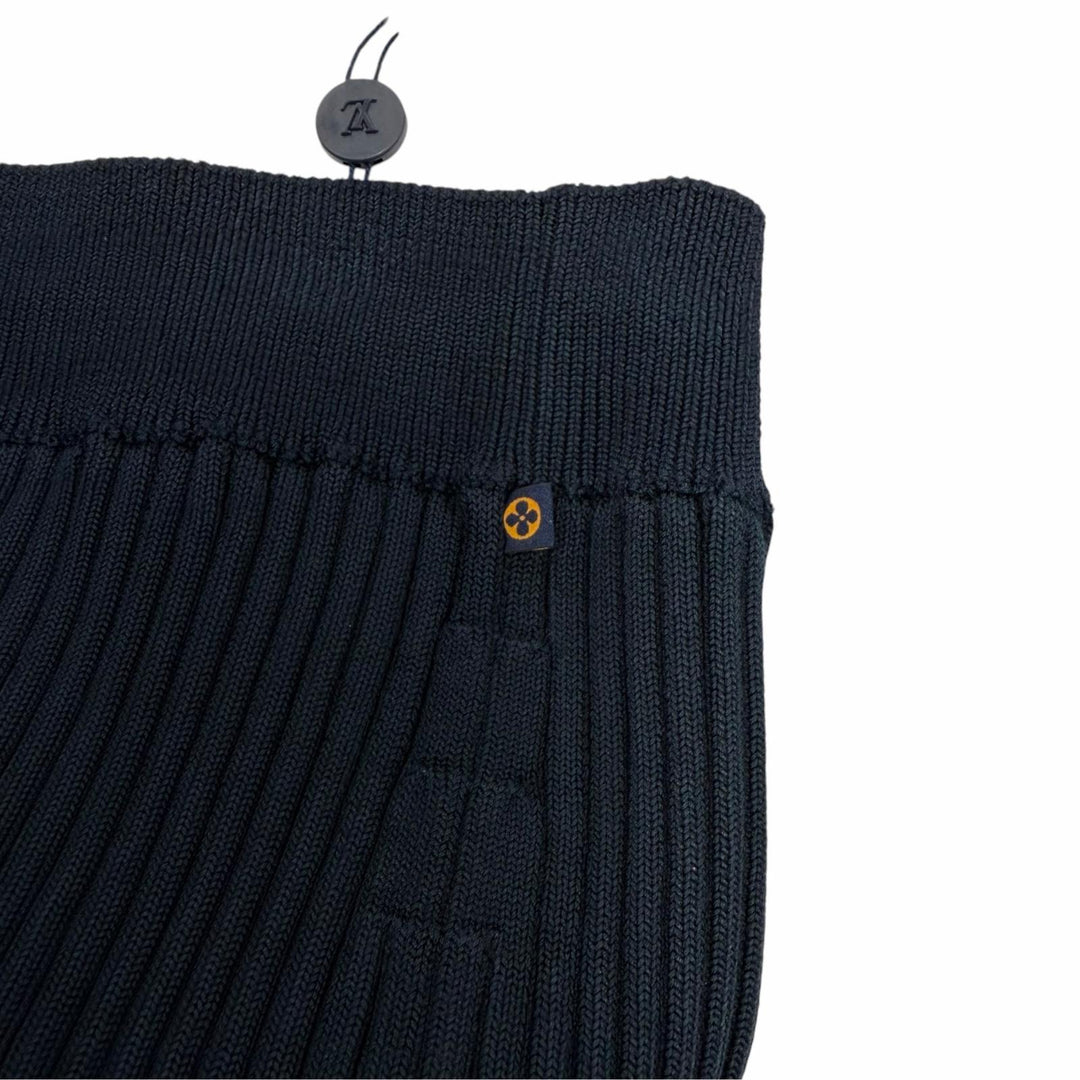 未使用品☆LOUIS VUITTON ルイヴィトン 25SS マーメイドシルエット ニット ロング丈 タイトスカート ネイビー L イタリア製 正規品