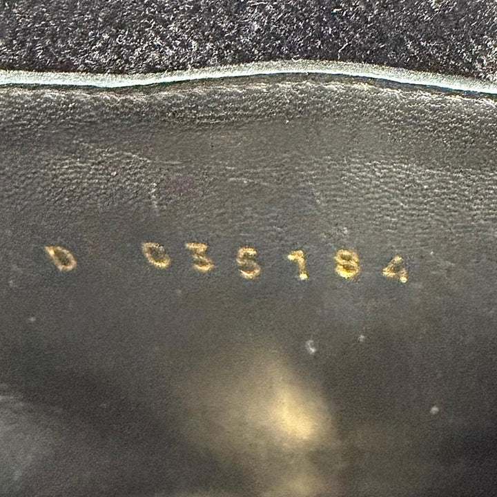 美品★CHANEL シャネル G35184 ココマーク バックジップ チャンキーヒール ベロア ショートブーツ ブラック ゴールド金具 35 保存袋付