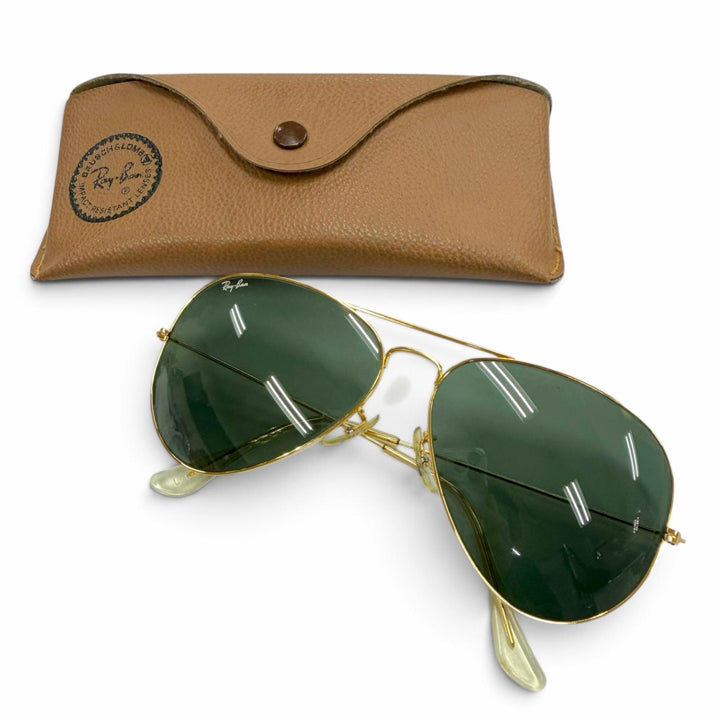 美品▼Ray-Ban レイバン ヴィンテージ L2846 アビエーター B&amp;L ボシュロム ティアドロップ ツーブリッジ アイウェア サングラス 6214