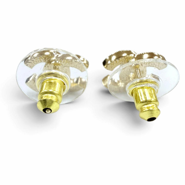 極美品☆CHANEL シャネル F26V ココマーク ラインストーン アクセサリー ピアス ゴールド フランス製 レディース 箱・保存袋付き