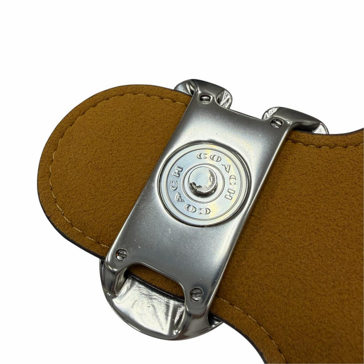 極美品☆COACH コーチ CY940 タビー 26 クリスタルビジュー装飾 レザー 2WAY ハンドバッグ ショルダーバッグ アイボリー レディース