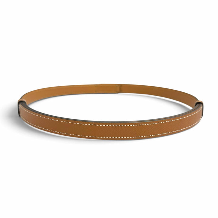 極美品△HERMES エルメス ベルト ケリー ヴォーエプソン ゴールド ピンクゴールド金具 Y刻印 フランス製 レディース 箱・保存袋付き