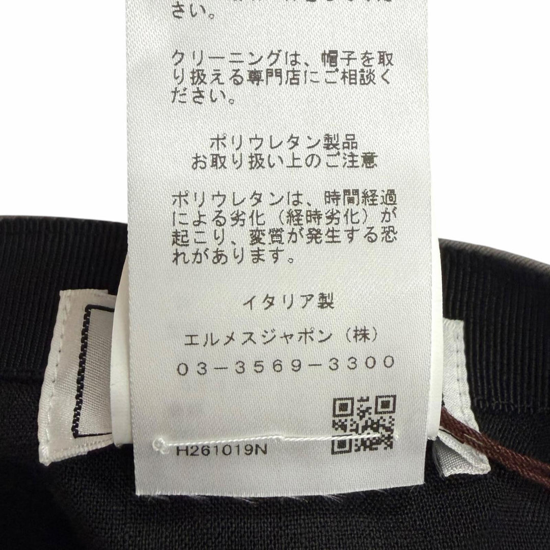 未使用品□HERMES エルメス キャスケット マイルス ジャクロンH グリ・エレファン セリエボタン キャップ 59 イタリア製 正規品 メンズ