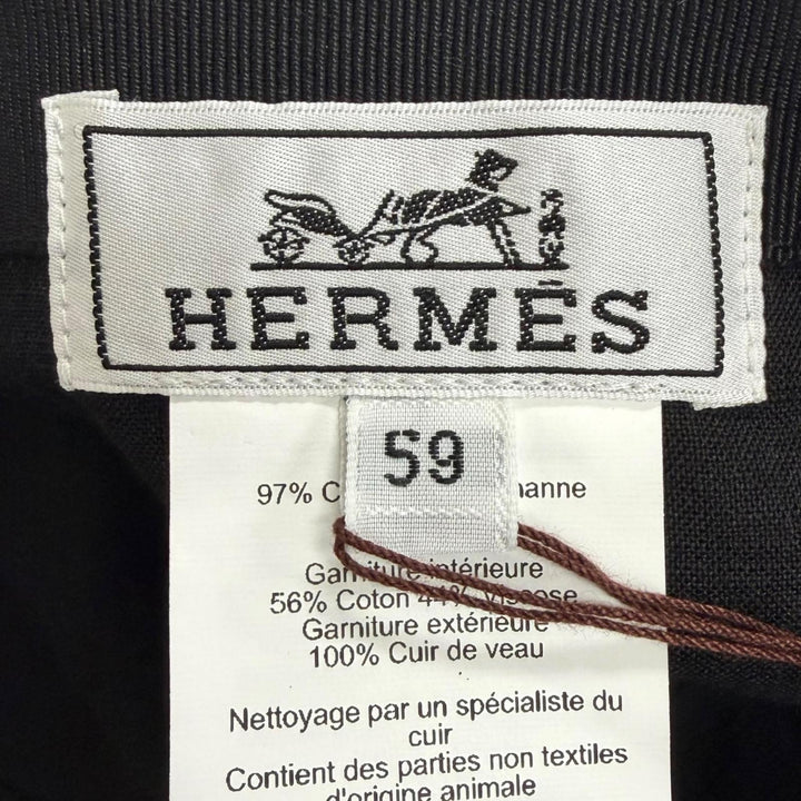 未使用品□HERMES エルメス キャスケット マイルス ジャクロンH グリ・エレファン セリエボタン キャップ 59 イタリア製 正規品 メンズ