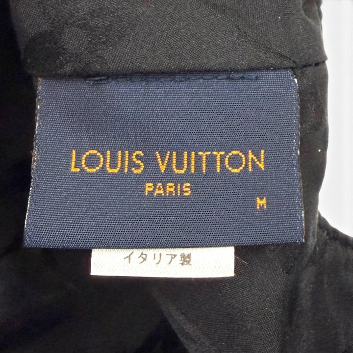 美品▼LOUIS VUITTON ルイヴィトン MP2900 モノグラム フラワー 1854 ラムレザー使い 帽子 キャップ ブラック系 M 伊製 正規品 メンズ
