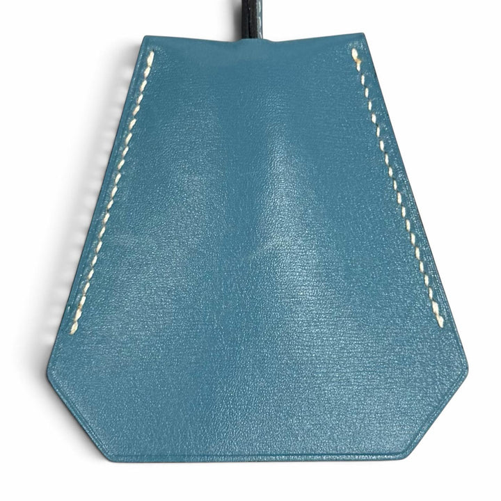 美品★HERMES エルメス ヴィンテージ クロシェット ブルージーン ヴォースイフト ネックレス ペンダント □C刻印 フランス製 レディース