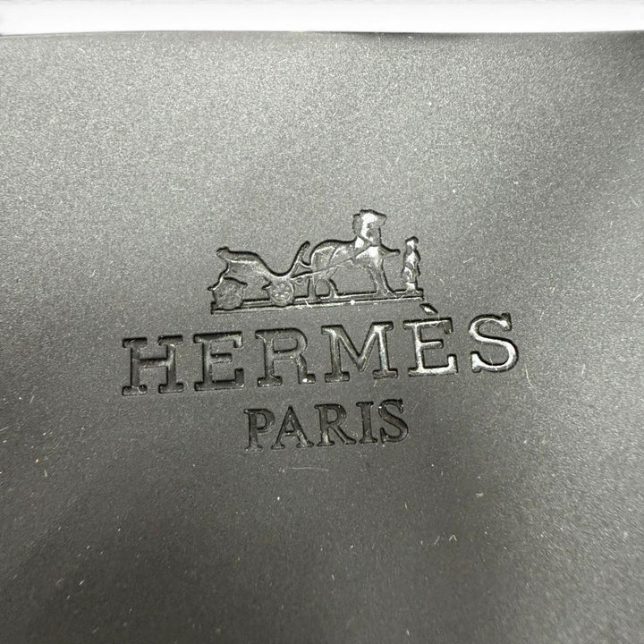 未使用品☆HERMES エルメス エジェリ ラバー シェーヌダンクル フラットサンダル トングサンダル ブラック 36 イタリア製 箱・保存袋付