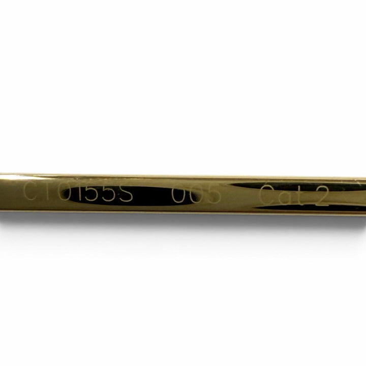 未使用品★Cartier カルティエ CT0155S パンテール ドゥ カルティエ サングラス 2Cデコール キャッツアイ ゴールド 57□19 140 箱付き
