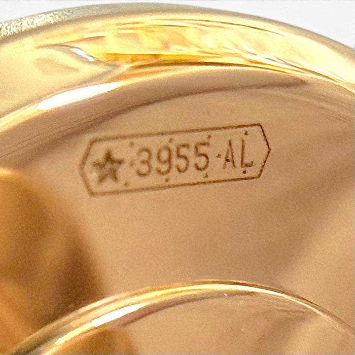極美品▼ROLEX ロレックス AU750 セラミック フルーテッド カフスボタン カフリンクス ゴールド(PG) 重量22.06g 定価898700円 箱付き