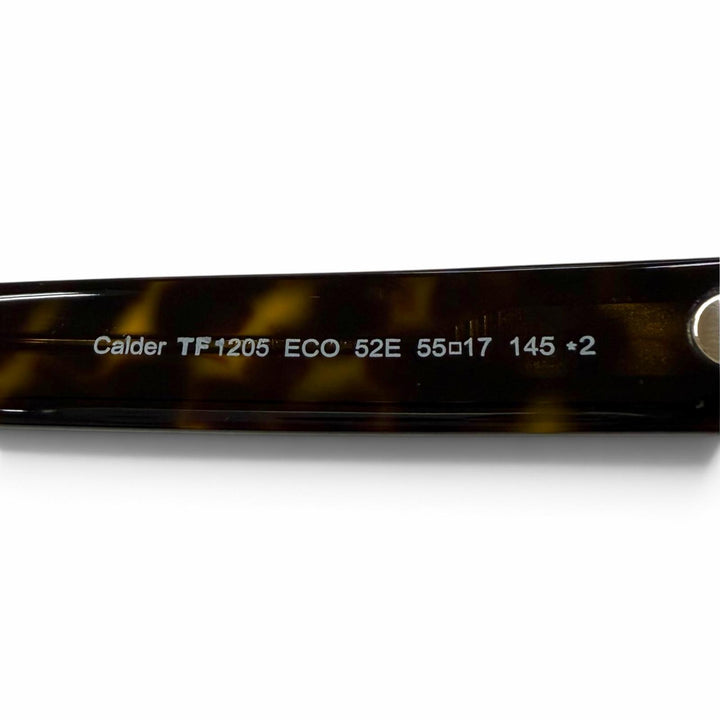 極美品▼TOM FORD トムフォード TF1205 マーブル柄 アイウェア サングラス クリアブラウン ゴールド 55□17 145 デモレンズ イタリア製
