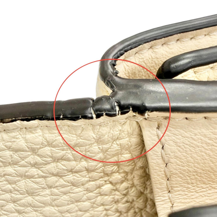 未使用品△FENDI フェンディ 8M0426 セレリア レザー コンパクトウォレット 三つ折り財布 アイボリー シルバー金具 レディース 箱 袋付き