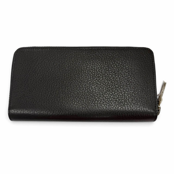 未使用品▼Christian Louboutin クリスチャンルブタン 1245154M039 レザー ラウンドジップ ロングウォレット 長財布 ブラック 保存袋付き