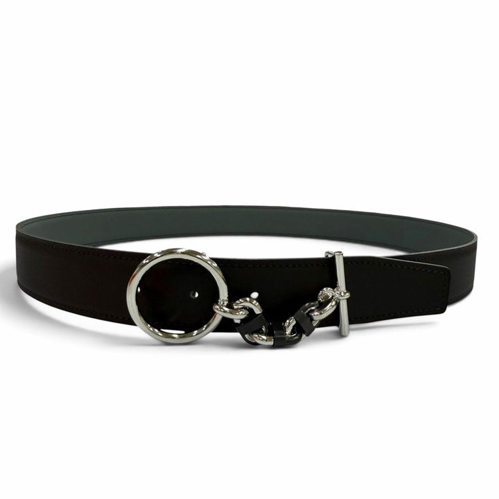 極美品☆HERMES エルメス ベルトバックル セーラー&amp;レザーベルト キット 32 ヴォーオデッセイ マカサール/ヴェール・アマンド 85 K刻印