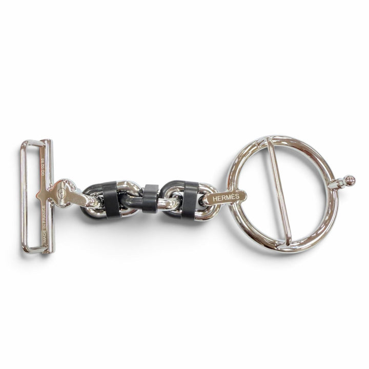 極美品☆HERMES エルメス ベルトバックル セーラー&amp;レザーベルト キット 32 ヴォーオデッセイ マカサール/ヴェール・アマンド 85 K刻印