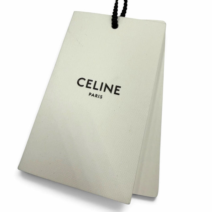 未使用品▼CELINE セリーヌ 2AUS9815V コットン100% ロゴ刺繍 帽子 デニムキャップ インディゴ L フランス製 正規品 メンズ