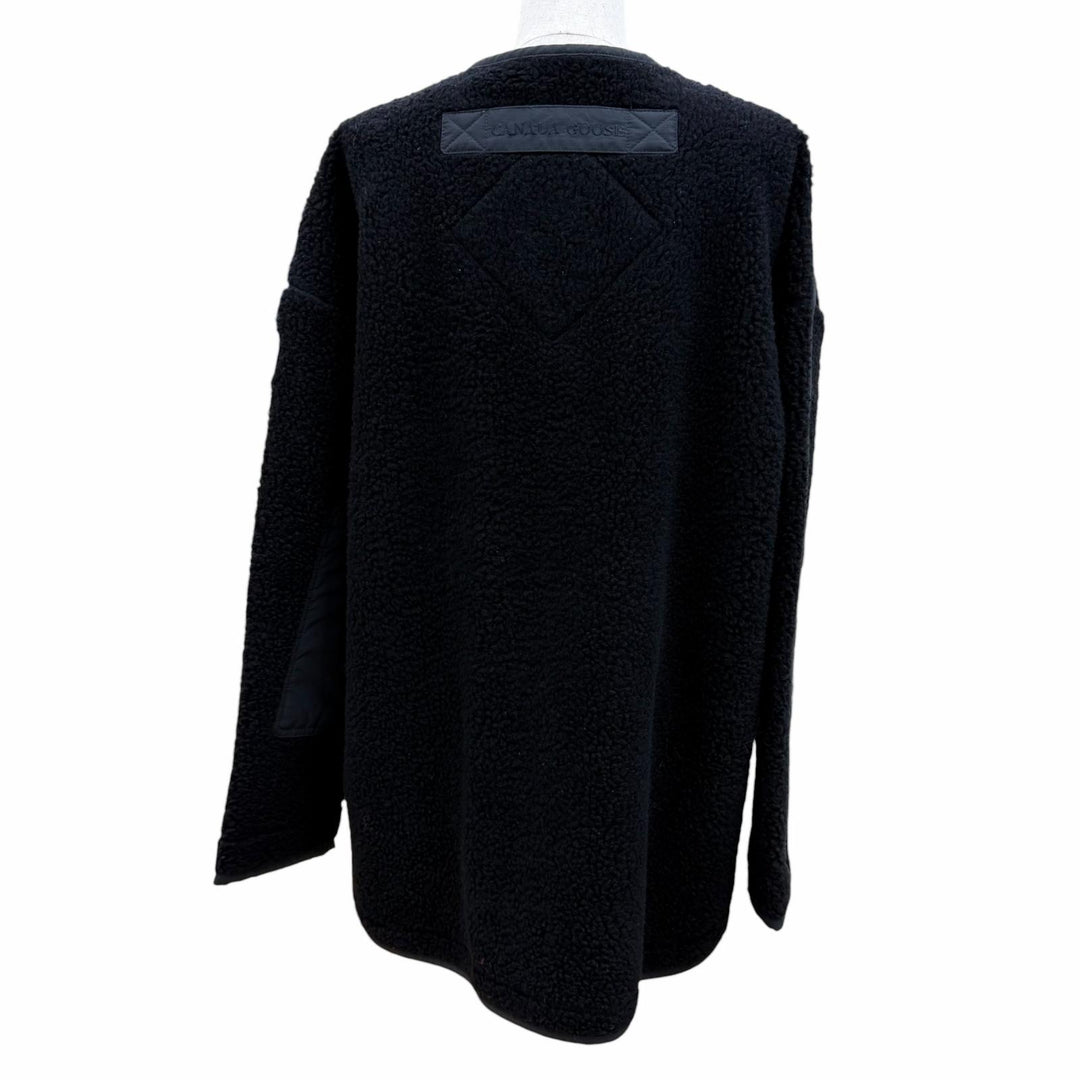 美品☆CANADA GOOSE カナダグース 7225W ウール シムコー フリースジャケット ボア ジャケット ブラック M 正規品 レディース