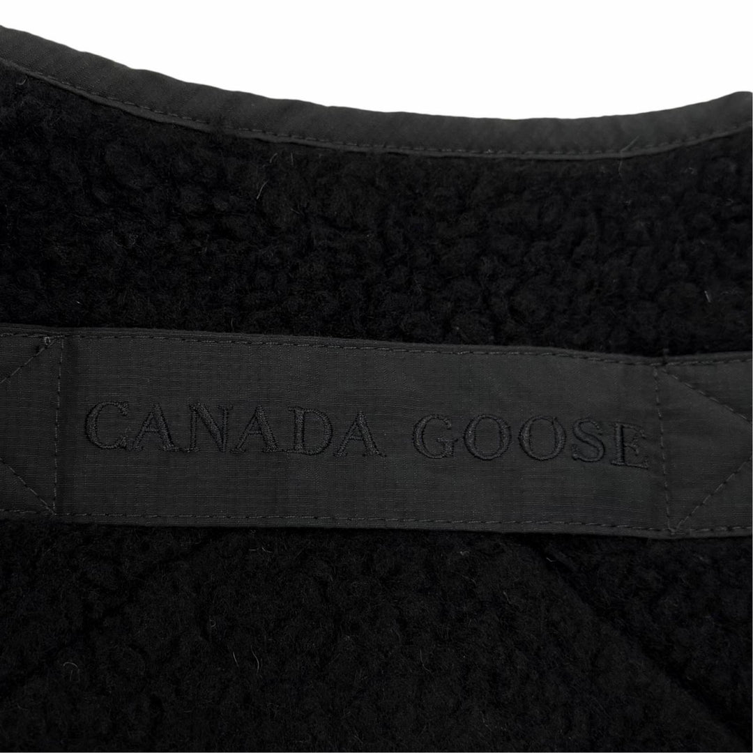 美品☆CANADA GOOSE カナダグース 7225W ウール シムコー フリースジャケット ボア ジャケット ブラック M 正規品 レディース