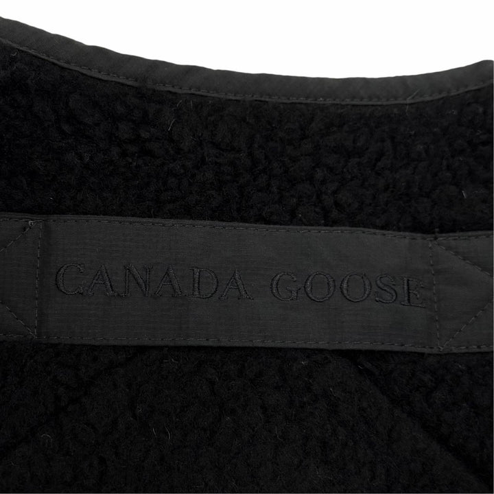 美品☆CANADA GOOSE カナダグース 7225W ウール シムコー フリースジャケット ボア ジャケット ブラック M 正規品 レディース