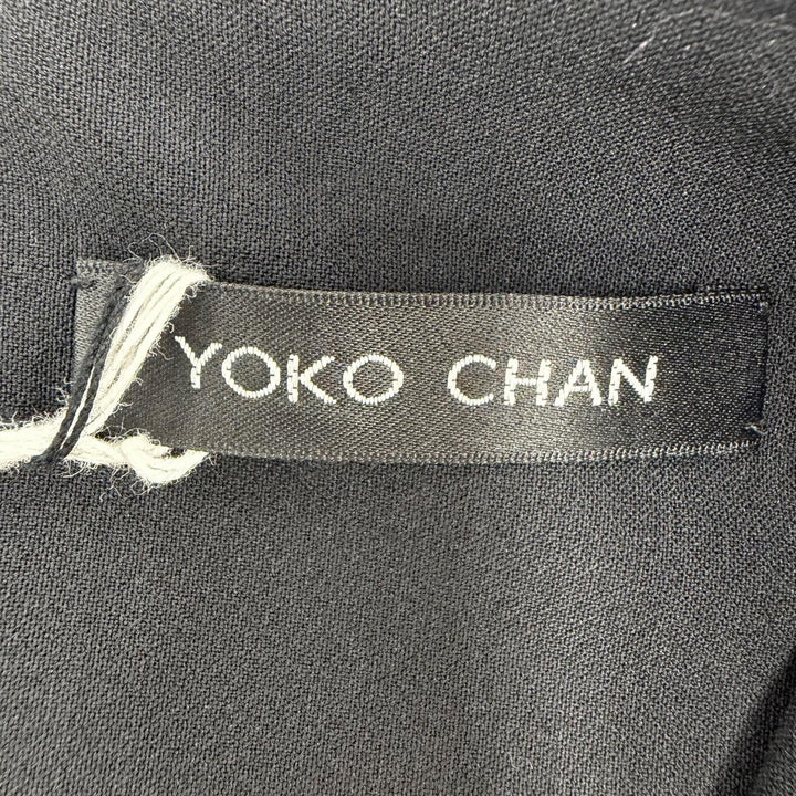 未使用品☆YOKO CHAN ヨーコチャン YCD-318-395 エコパール装飾 ノースリーブ ワンピース ブラック 36 日本製 正規品 レディース