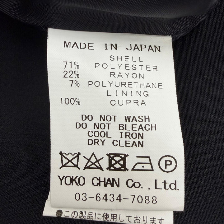 未使用品☆YOKO CHAN ヨーコチャン YCD-318-395 エコパール装飾 ノースリーブ ワンピース ブラック 36 日本製 正規品 レディース