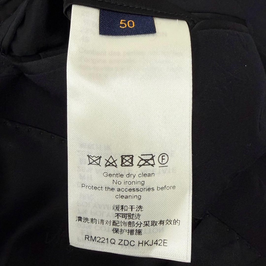 極美品□LOUIS VUITTON ルイヴィトン 22SS ステープルズエディション モノグラムエンボス テーラードジャケット 正規品 50 イタリア製